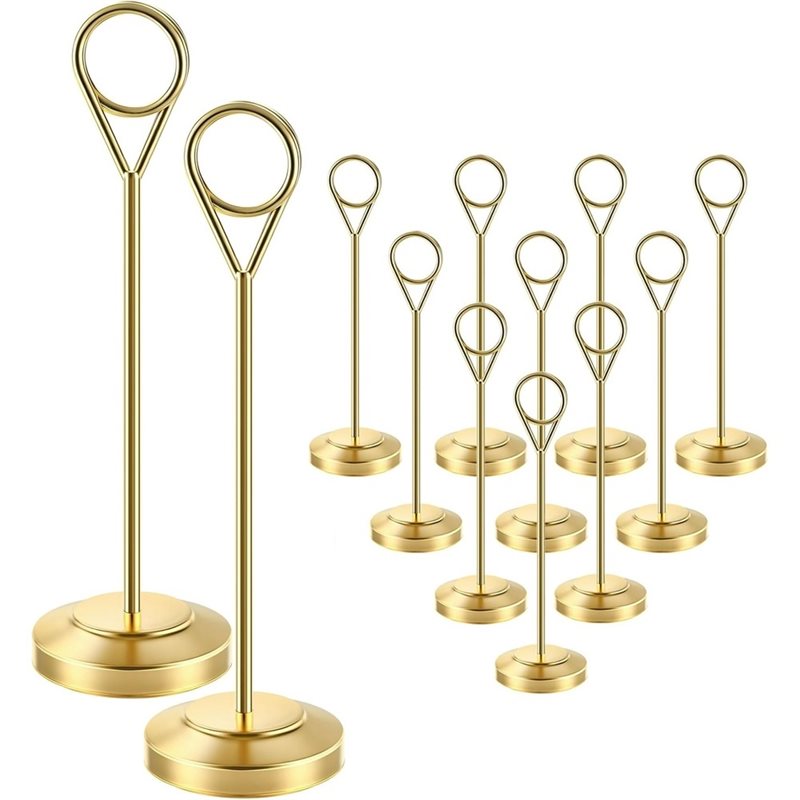 Table Number Gold - [A92P!】 Sturdy Photo Picture Holders With