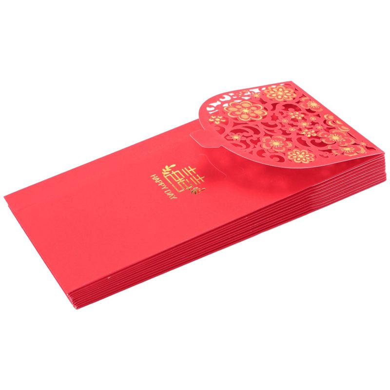 ABZC-60PCS Chinese Red Envelop - Wedding Envelopes 评论和价格