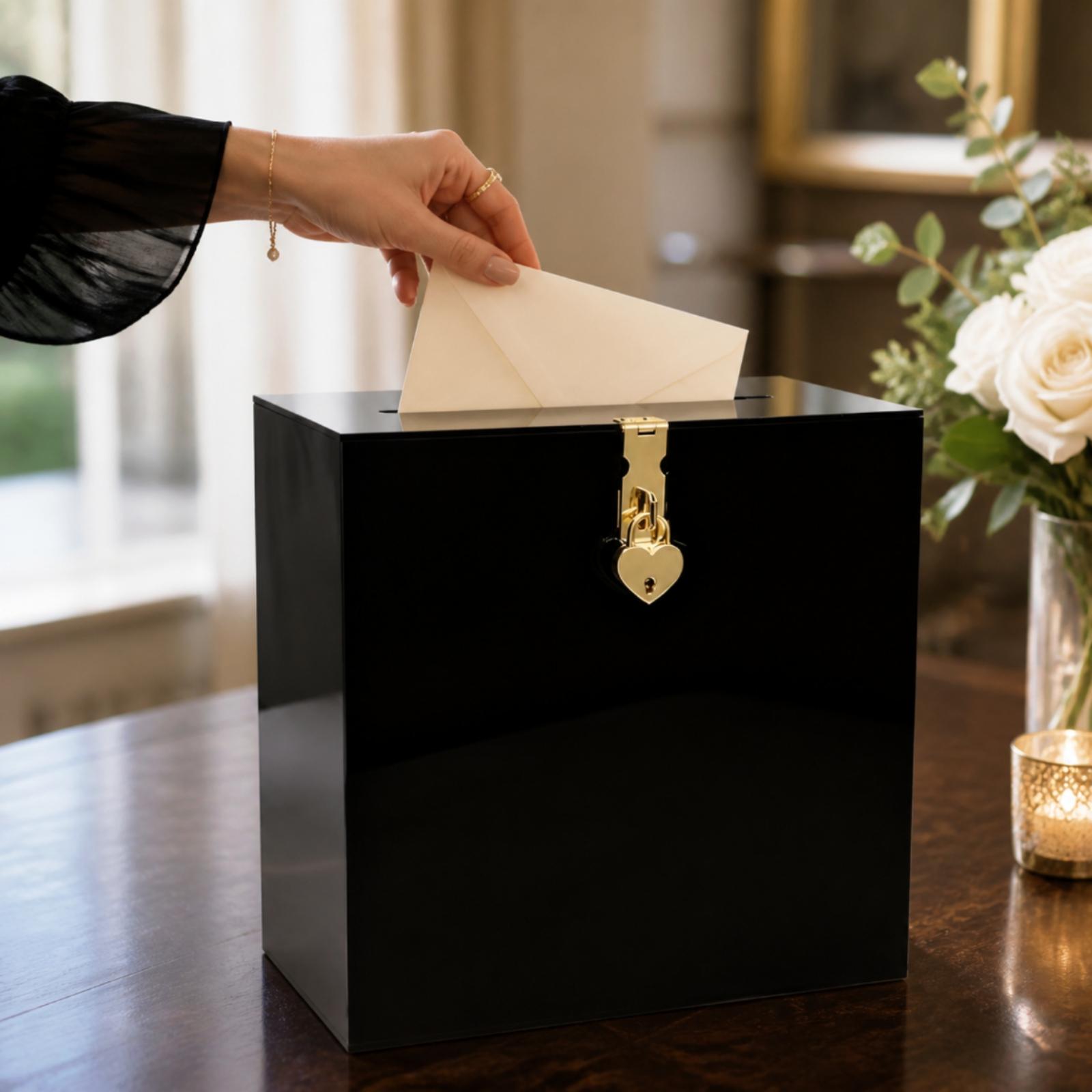 Clear Acrylic Wedding Card Col - Wedding Card Box 评论和价格