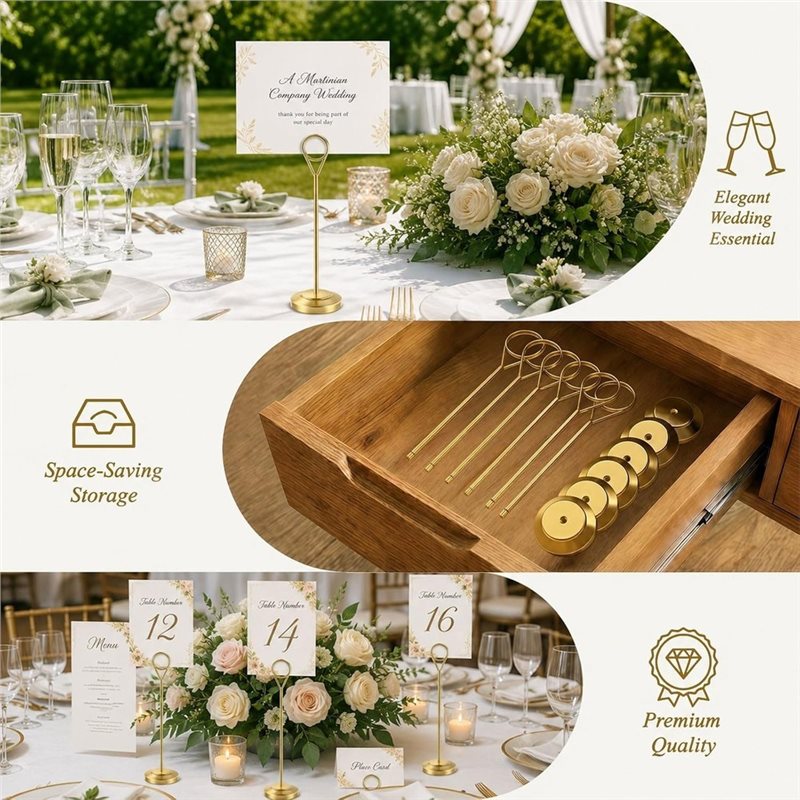 [A92P!】 Sturdy Photo Picture H - Table Number Gold 评论和价格