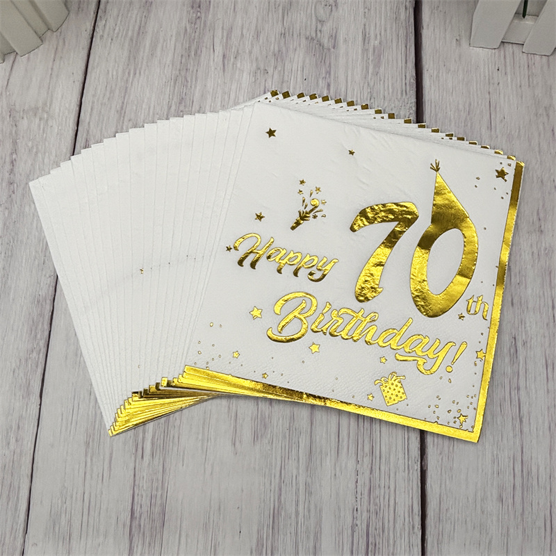 10Pcs Gold Happy 70th Birthday - Table Number Gold 评论和价格