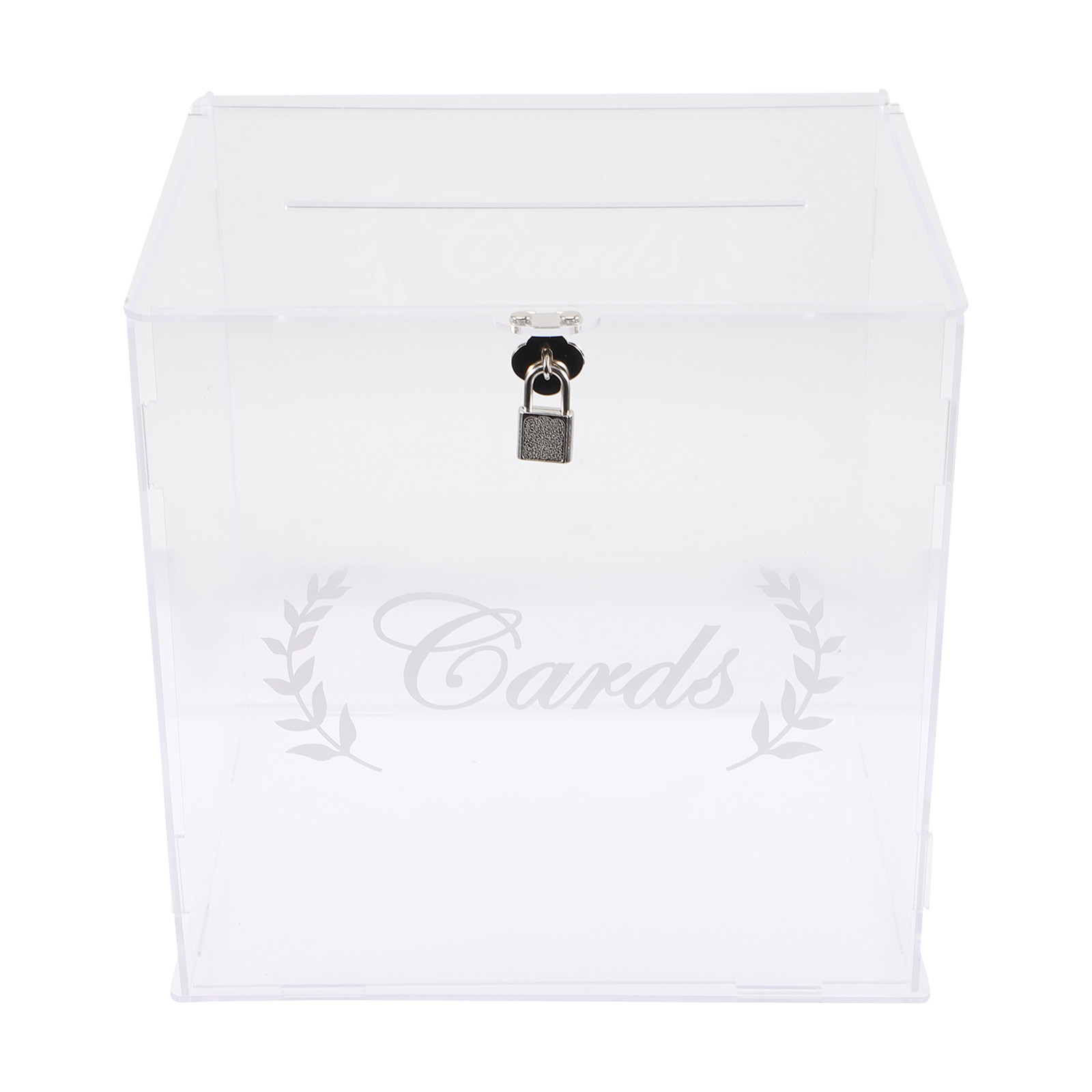 Acrylic Transparent Wedding Ca - Wedding Card Box 评论和价格