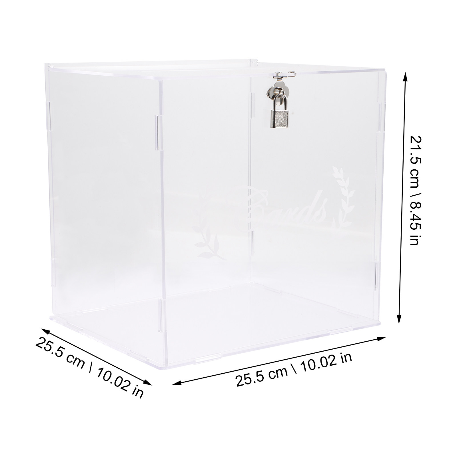 Acrylic Transparent Wedding Ca - Wedding Card Box 评论和价格