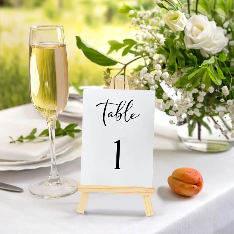 10pcs Wood Mini Easel Frame De - Table Number Gold 评论和价格